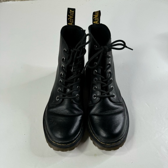 Dr. Martens Women’s Luana Black Leather Lace Up Boots Size 8 - Picture 5 of 8